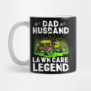 Lawn Mowing Lawn Care Workers Husband Dad Lawn Care Legend Mug